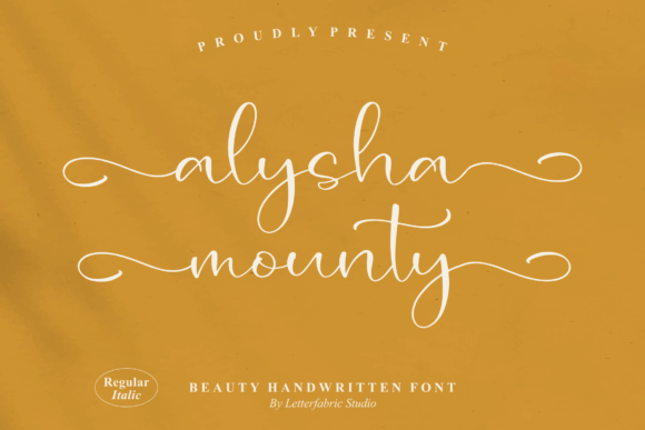 Alysha Mounty: A Script Font for Creative Campaigns