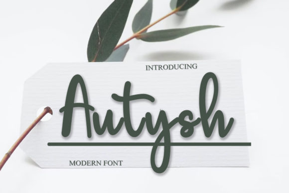 Autysh: A Elegant Script Font for Web Design