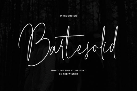 Bartesolid: A Delicate Script Font