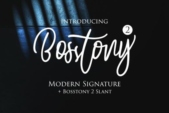 Bosstony 2: A Script Font for Impact