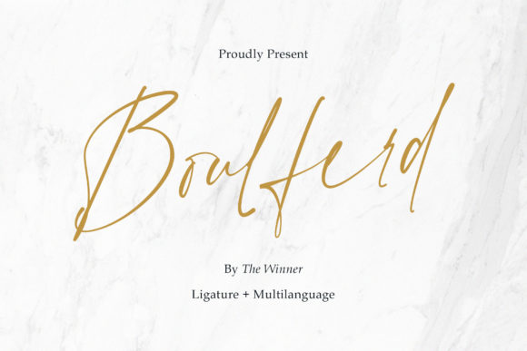 Boulferd: A Delicate Script Font