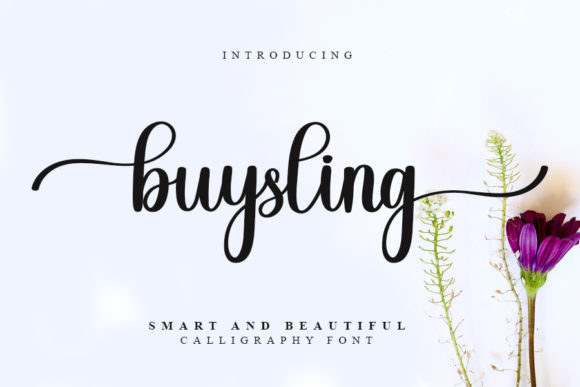 Buysling: A Luxurious Script Font