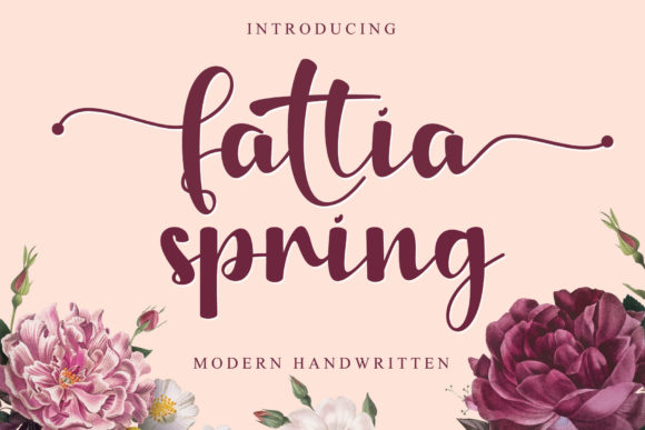 Fattia Spring: A Script Font for Creative Makers