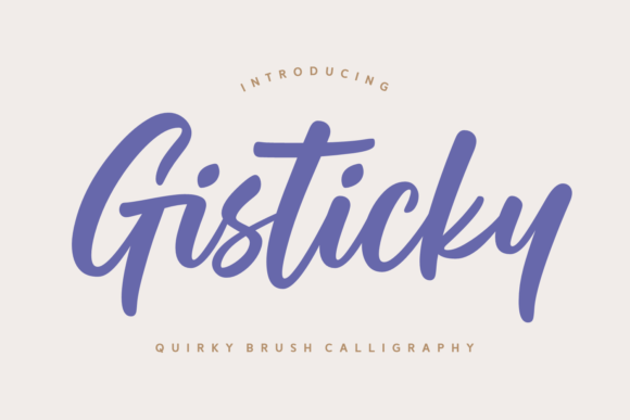 Gisticky Font: Elegant Script for Craft Projects