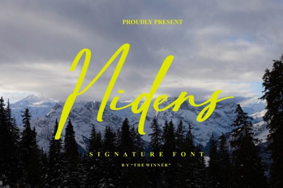 Hidens: A Script Font for Elegant Design