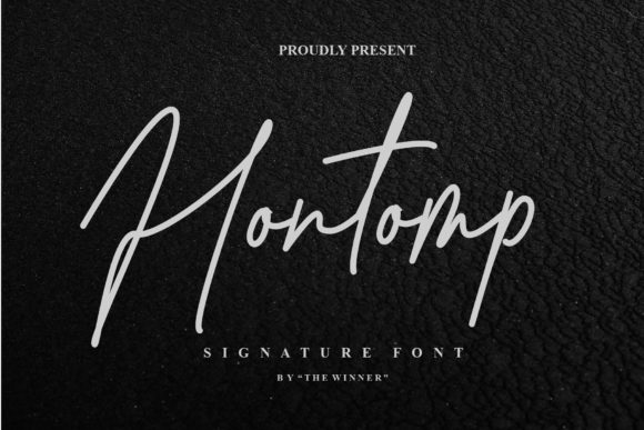 Hontomp: A Stylish Script Font