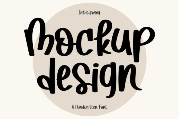 Mockup Design: A Handwritten Font for Editorial Excellence