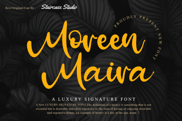 Moreen Maira: A Stylish Script Font