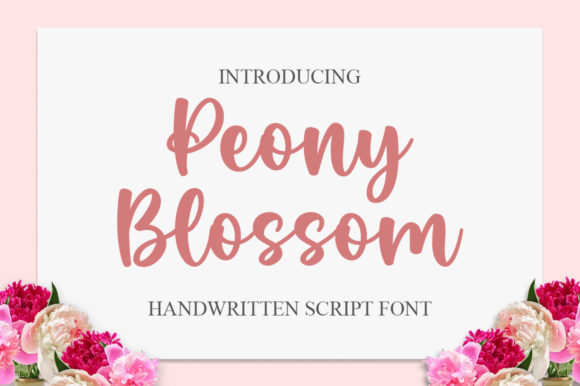 Peony Blossom: A Font for Impact