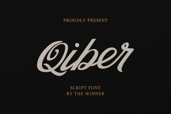 Qiber: A Script Font for Elegant Branding