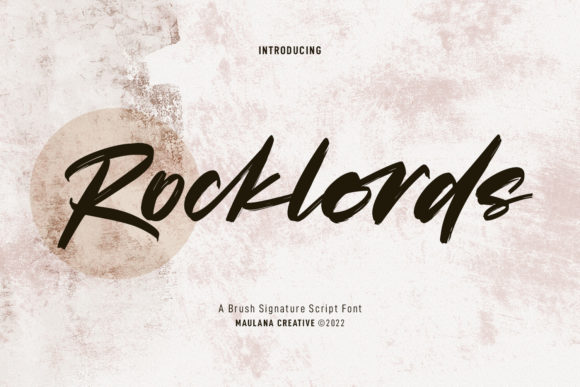 Rocklords: A Script Font for Creative Campaigns