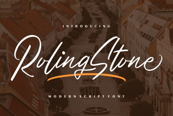 Roling Stone: A Stylish Script Font