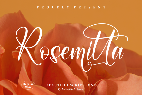 Rosemitta: A Delicate Script Font