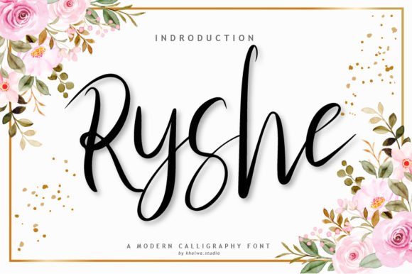 Ryshe: A Script Font for Creative Campaigns