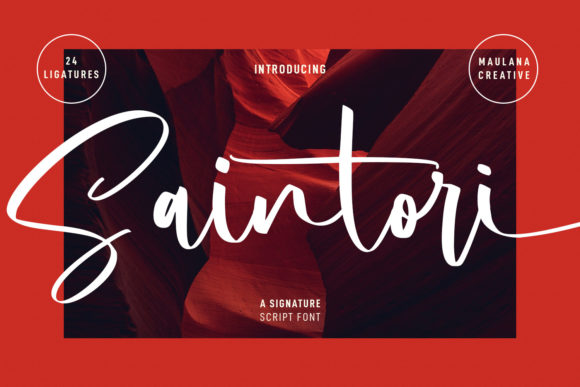Saintori: A Script Font for Elegant Design