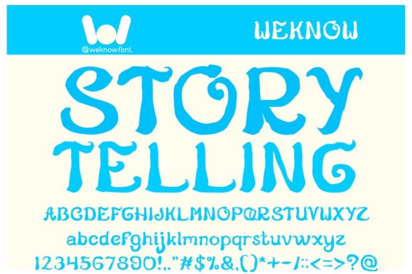 Story Telling Font for Business