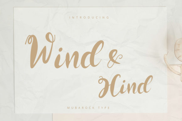 Wind and Hind: A Playful Script Font
